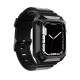 Apple Watch 38mm Zore KRD-88 Sert PC Kasa Koruyuculu Silikon Kordon Apple Watch 38mm Zore KRD-88 Sert PC Kasa Koruyuculu Silikon Kordon