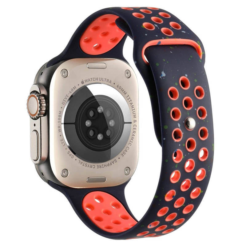 Bal-z Apple Watch 40mm Kordon Yeni Seri 2023 KRD-02 Silikon Strap Kayış