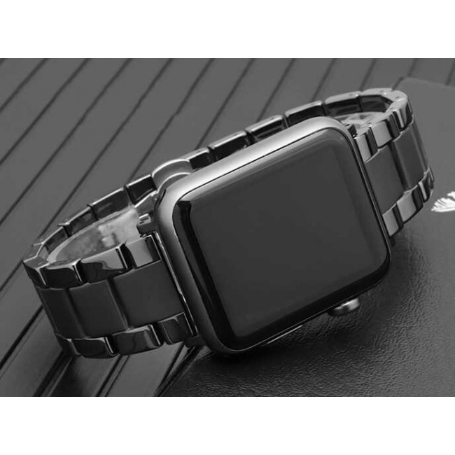 Apple Watch 40mm Mat Seramik Metal Kordon Apple Watch 40mm Mat Seramik Metal Kordon