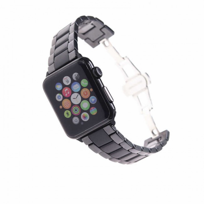 Apple Watch 40mm Mat Seramik Metal Kordon Apple Watch 40mm Mat Seramik Metal Kordon
