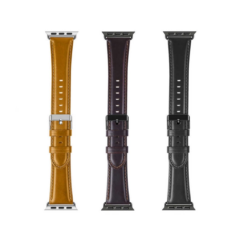 Bal-z Apple Watch 40mm Wiwu Leather Watchband Deri Kordon