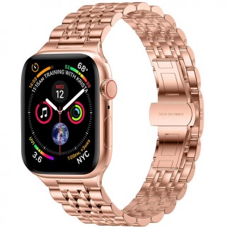 Apple Watch 40mm Wiwu Seven Beads Steel Belt Metal Kordon Apple Watch 40mm Wiwu Seven Beads Steel Belt Metal Kordon
