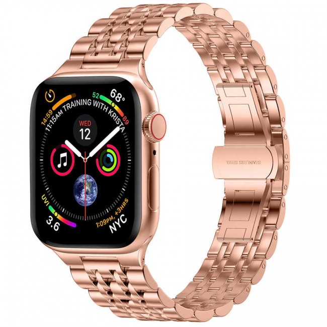 Apple Watch 40mm Wiwu Seven Beads Steel Belt Metal Kordon Apple Watch 40mm Wiwu Seven Beads Steel Belt Metal Kordon
