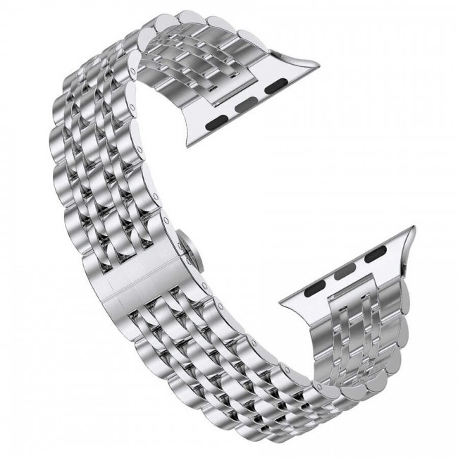 Apple Watch 40mm Wiwu Seven Beads Steel Belt Metal Kordon Apple Watch 40mm Wiwu Seven Beads Steel Belt Metal Kordon