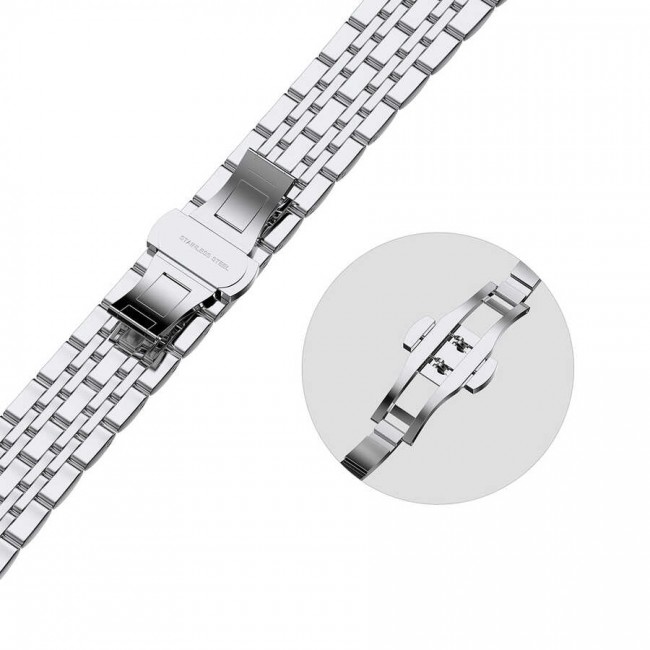 Apple Watch 40mm Wiwu Seven Beads Steel Belt Metal Kordon Apple Watch 40mm Wiwu Seven Beads Steel Belt Metal Kordon