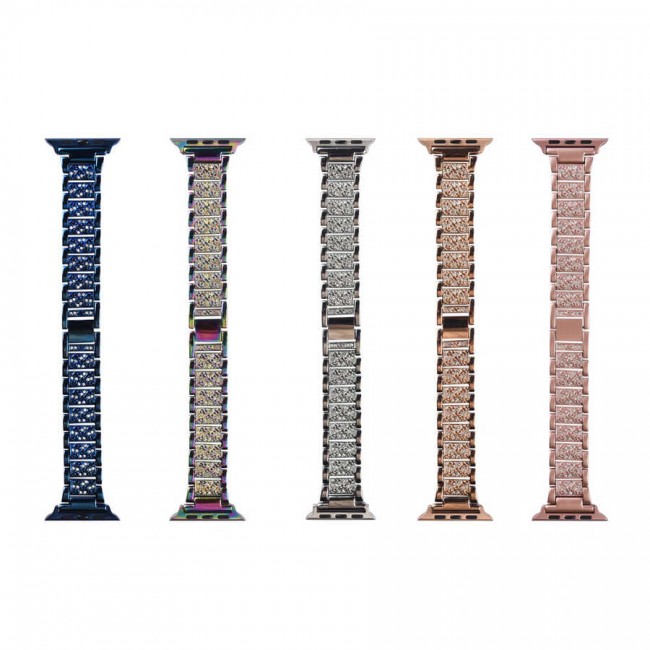Apple Watch 40mm Wiwu Three Beads Set Auger Metal Kordon Apple Watch 40mm Wiwu Three Beads Set Auger Metal Kordon