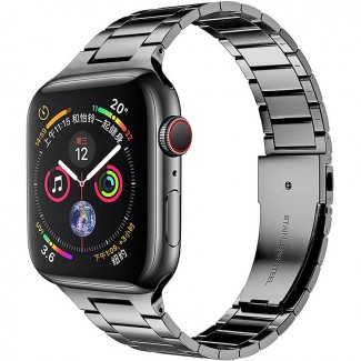 Apple Watch 40mm Wiwu Ultra Thin Steel Belt Three Beads Metal Kordon Apple Watch 40mm Wiwu Ultra Thin Steel Belt Three Beads Metal Kordon