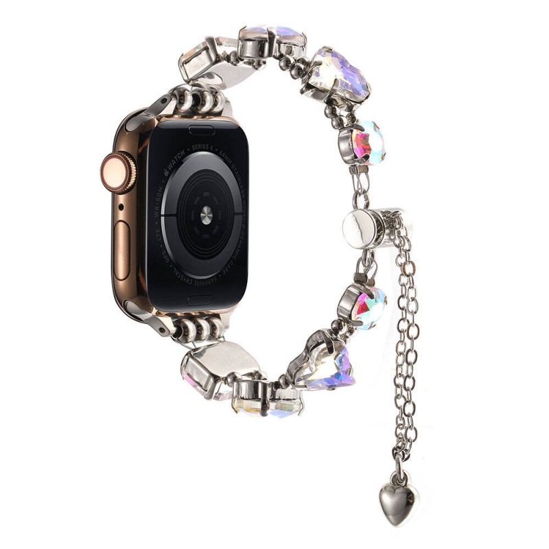 Bal-z Apple Watch 40mm  KRD-115 Renkli Taş Tasarımlı Kordon