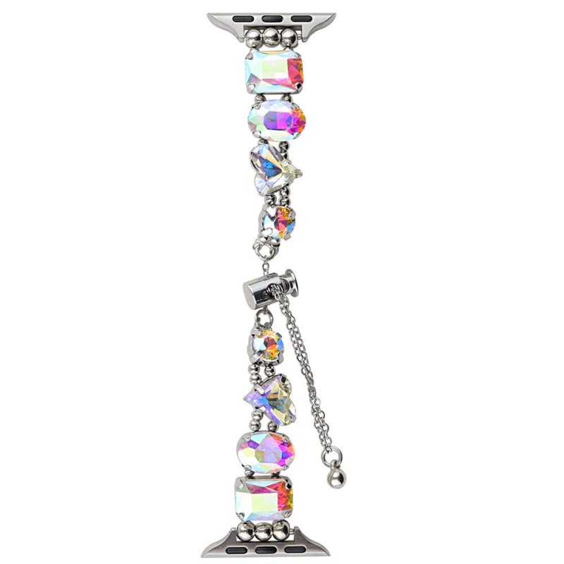 Bal-z Apple Watch 40mm  KRD-115 Renkli Taş Tasarımlı Kordon