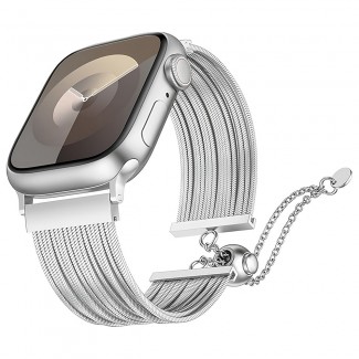 Apple Watch 40mm Zore KRD-137 Metal Hasır Kordon Apple Watch 40mm Zore KRD-137 Metal Hasır Kordon