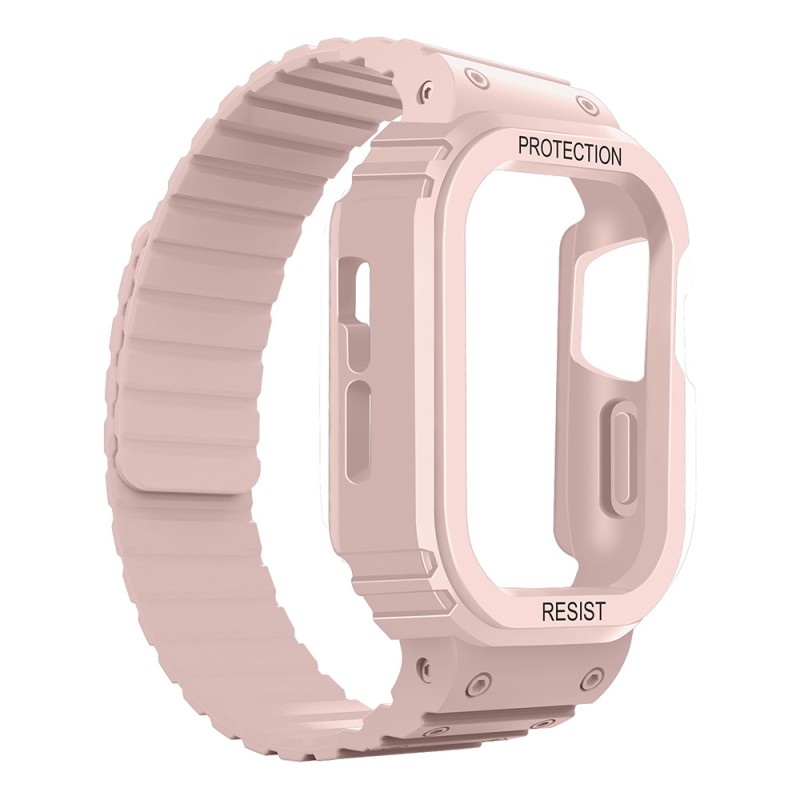 Bal-z Apple Watch 40mm  KRD-142 Airbag Tasarımlı Kasa Koruyuculu Silikon Kordon