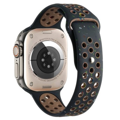 Bal-z Apple Watch 42mm Kordon Yeni Seri 2023 KRD-02 Silikon Strap Kayış