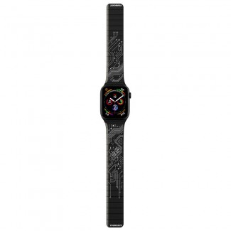 Apple Watch 42mm Kordon Youngkit Technological Magnetik Tak Çıkar Silikon Strap Kayış Apple Watch 42mm Kordon Youngkit Technological Magnetik Tak Çıkar Silikon Strap Kayış