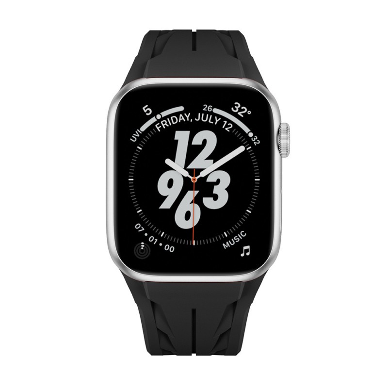 Bal-z Apple Watch 42mm KRD-127 Metal Tokalı Silikon Kordon