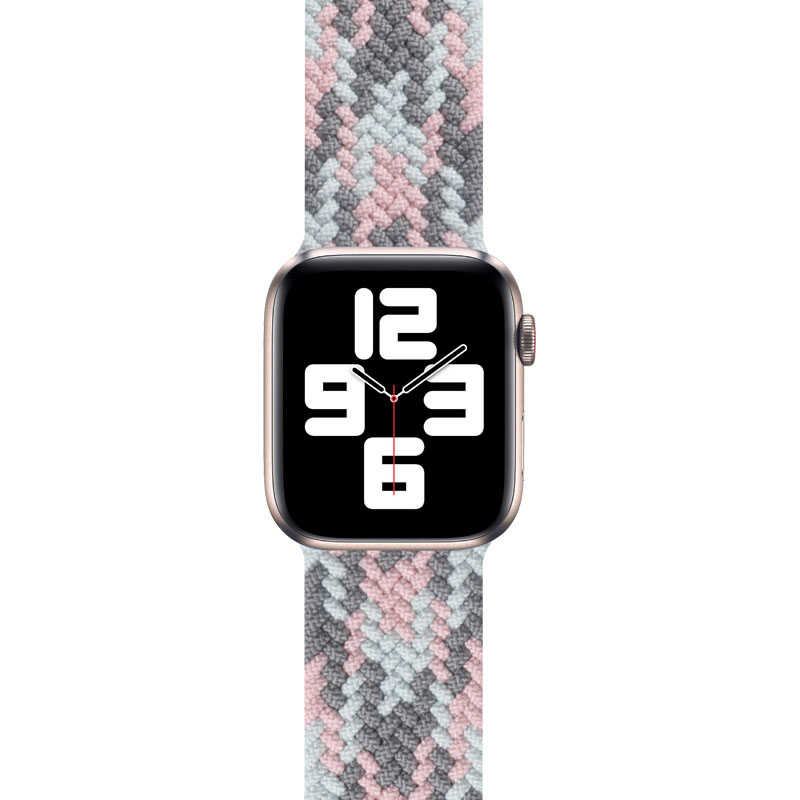 Bal-z Apple Watch 42mm Wiwu Braided Solo Loop Contrast Color Large Kordon