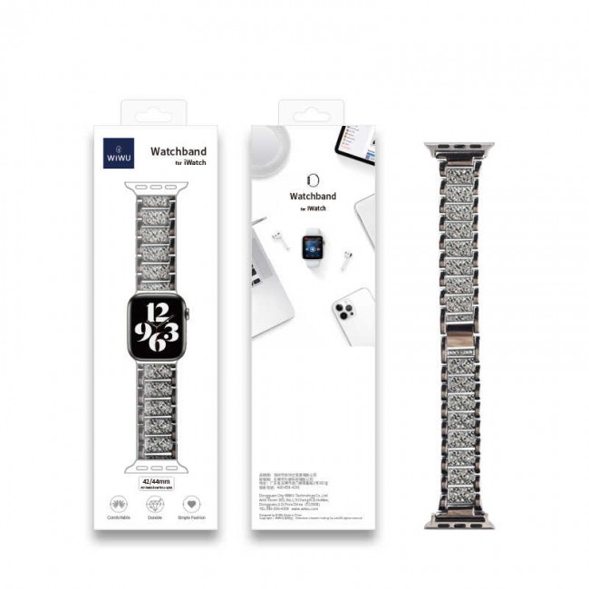 Apple Watch 42mm Wiwu Three Beads Set Auger Metal Kordon Apple Watch 42mm Wiwu Three Beads Set Auger Metal Kordon