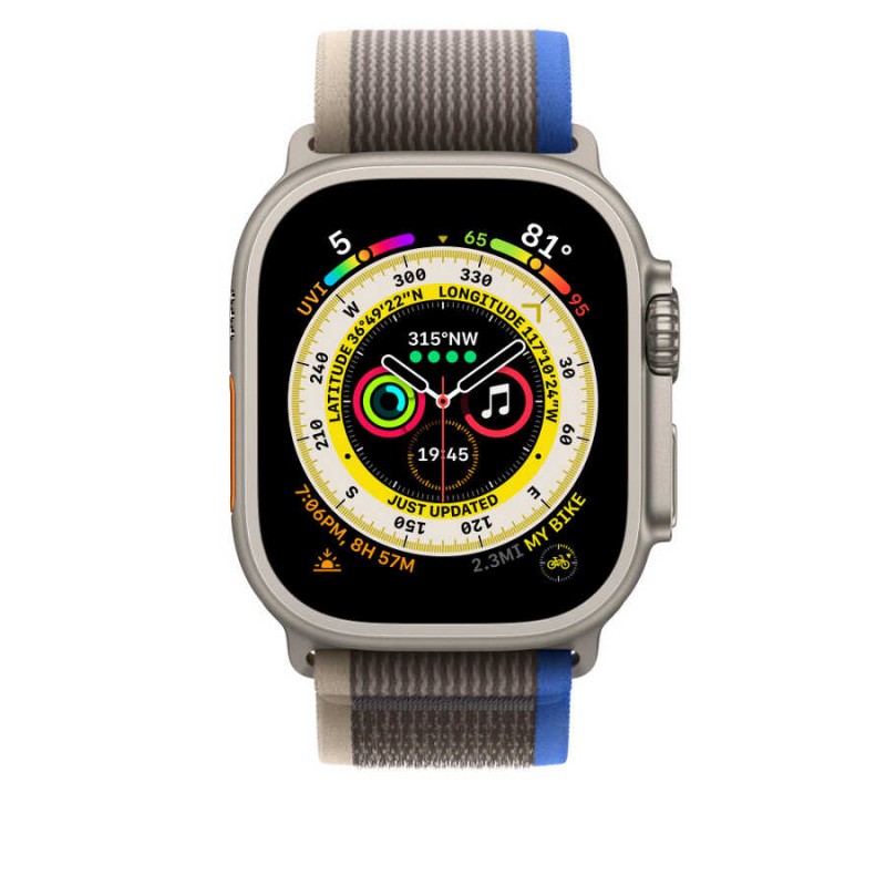 Bal-z Apple Watch 42mm Wiwu Trail Loop Naylon Örgü İşlemeli Hasır Kordon Strap Kayış