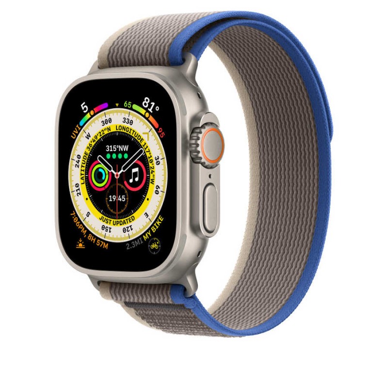 Bal-z Apple Watch 42mm Wiwu Trail Loop Naylon Örgü İşlemeli Hasır Kordon Strap Kayış