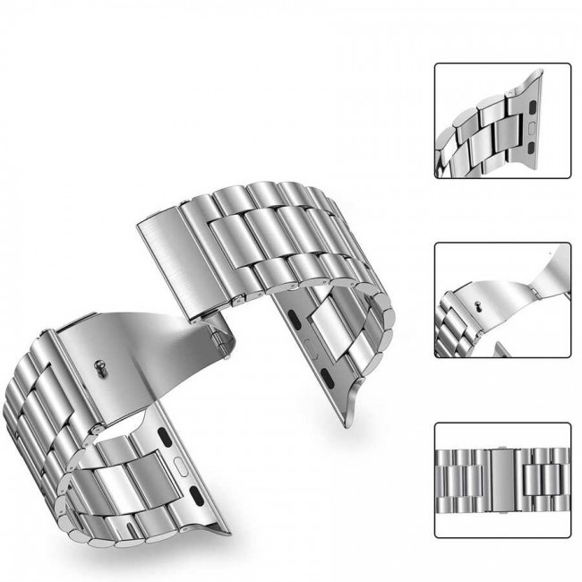 Apple Watch 42mm Wiwu Ultra Thin Steel Belt Three Beads Metal Kordon Apple Watch 42mm Wiwu Ultra Thin Steel Belt Three Beads Metal Kordon