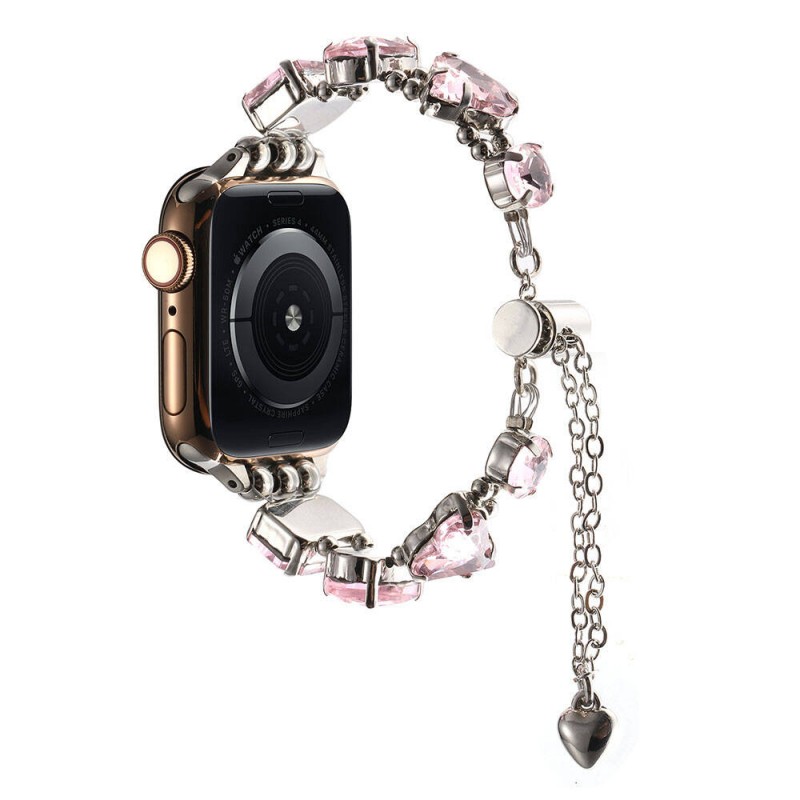 Bal-z Apple Watch 42mm  KRD-115 Renkli Taş Tasarımlı Kordon