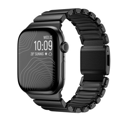 Bal-z Apple Watch 42mm  KRD-149 Titanyum Silikon Kordon