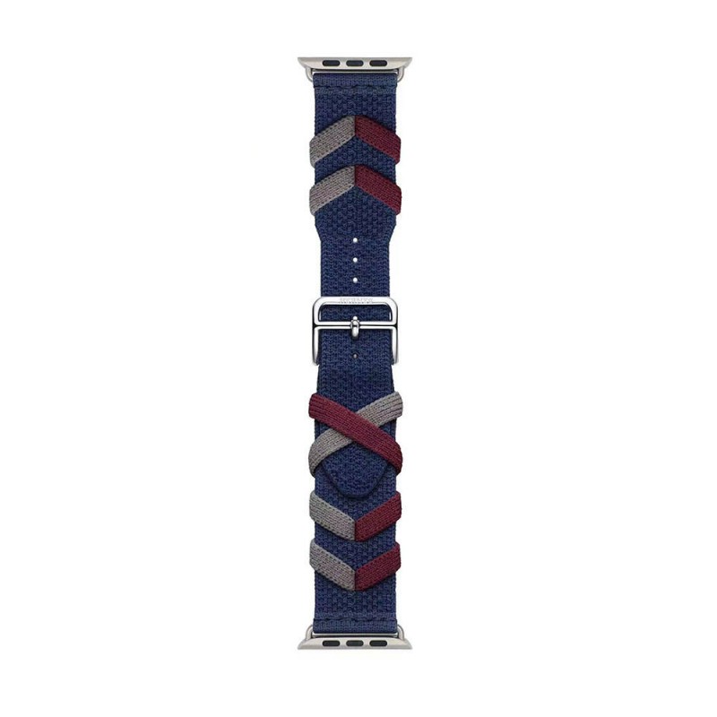 Bal-z Apple Watch 42mm  KRD-97 Sarmal Örgü Tasarımlı Kordon