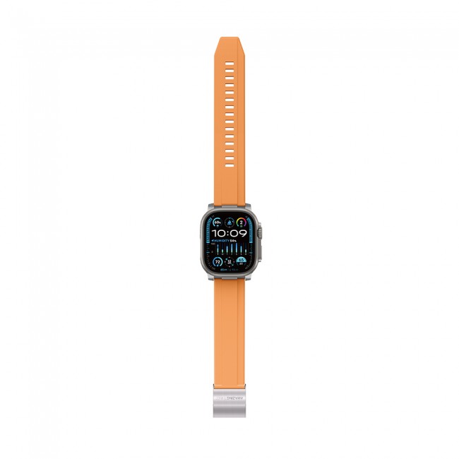 Apple Watch 44mm Amazingthing Titan Chrono Silikon Kordon Apple Watch 44mm Amazingthing Titan Chrono Silikon Kordon