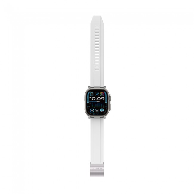 Apple Watch 44mm Amazingthing Titan Chrono Silikon Kordon Apple Watch 44mm Amazingthing Titan Chrono Silikon Kordon