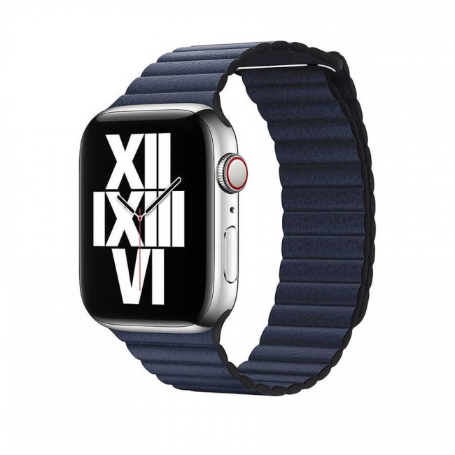 Apple Watch 44mm KRD-09 Deri Lop Kordon Apple Watch 44mm KRD-09 Deri Lop Kordon