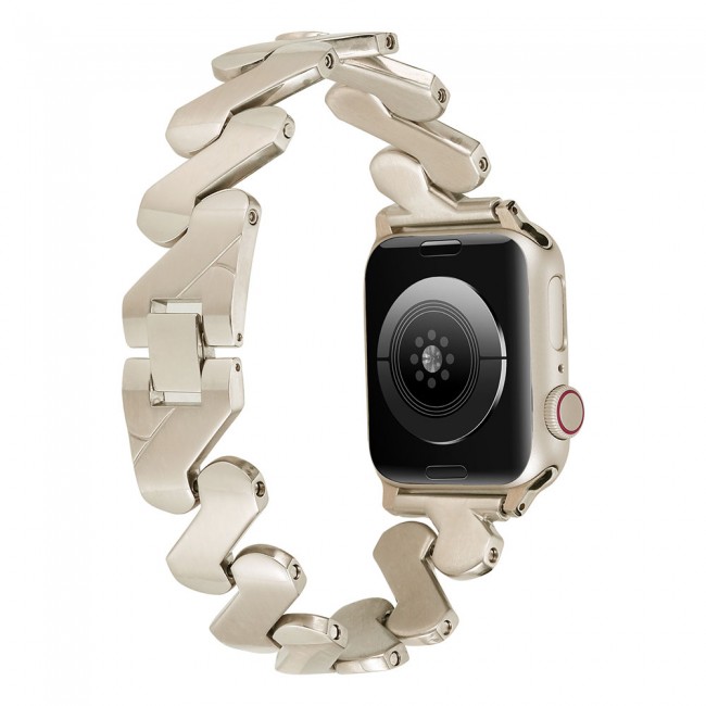 Apple Watch 44mm Kordon KRD-80 Metal Strap Kayış Apple Watch 44mm Kordon KRD-80 Metal Strap Kayış