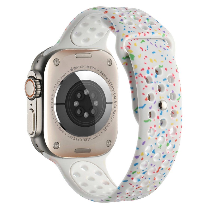 Bal-z Apple Watch 44mm Kordon Yeni Seri 2023 KRD-02 Silikon Strap Kayış