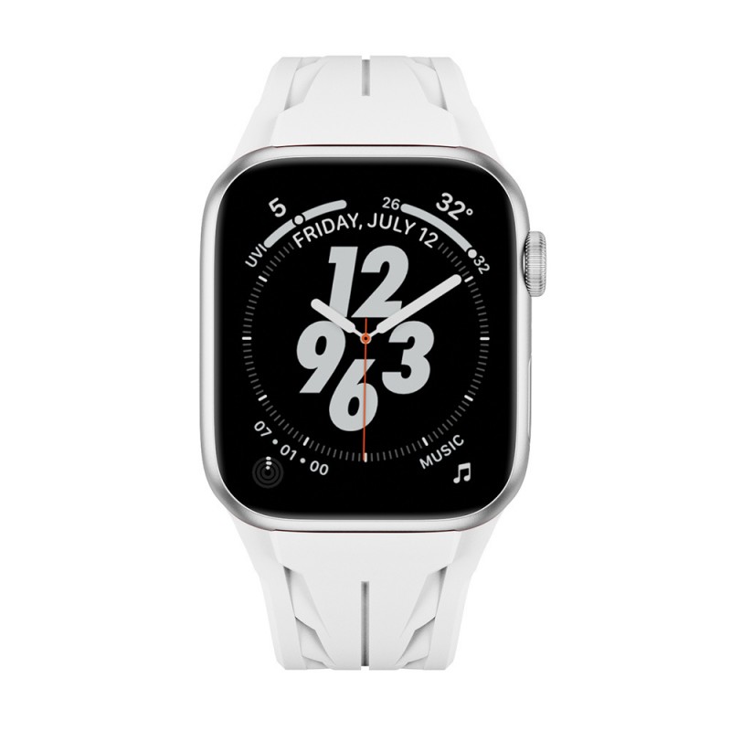 Bal-z Apple Watch 44mm KRD-127 Metal Tokalı Silikon Kordon