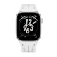 Apple Watch 44mm KRD-127 Metal Tokalı Silikon Kordon Apple Watch 44mm KRD-127 Metal Tokalı Silikon Kordon