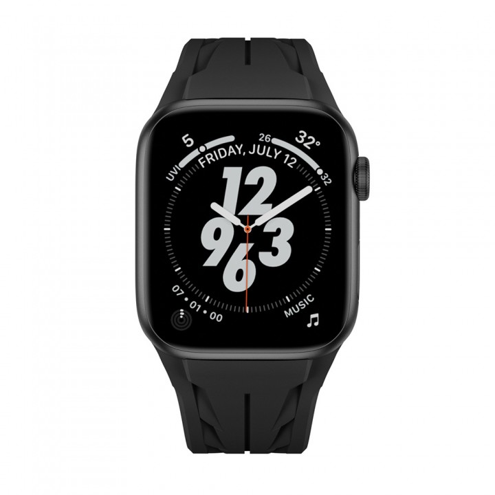 Apple Watch 44mm KRD-127 Metal Tokalı Silikon Kordon