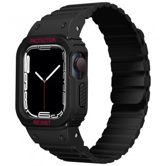 Apple Watch 44mm KRD-142 Airbag Tasarımlı Kasa Koruyuculu Silikon Kordon Apple Watch 44mm KRD-142 Airbag Tasarımlı Kasa Koruyuculu Silikon Kordon
