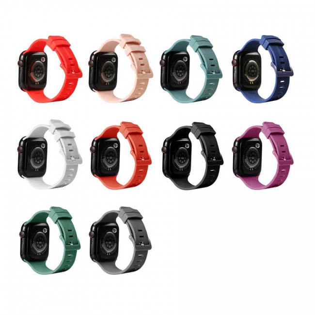 Apple Watch 44mm KRD-23 Silikon Kordon Apple Watch 44mm KRD-23 Silikon Kordon