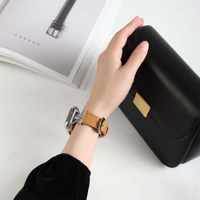 Apple Watch 44mm KRD-53 Deri Kordon Apple Watch 44mm KRD-53 Deri Kordon
