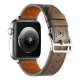 Apple Watch 44mm KRD-76 PU Deri Kordon Strap Kayış Apple Watch 44mm KRD-76 PU Deri Kordon Strap Kayış