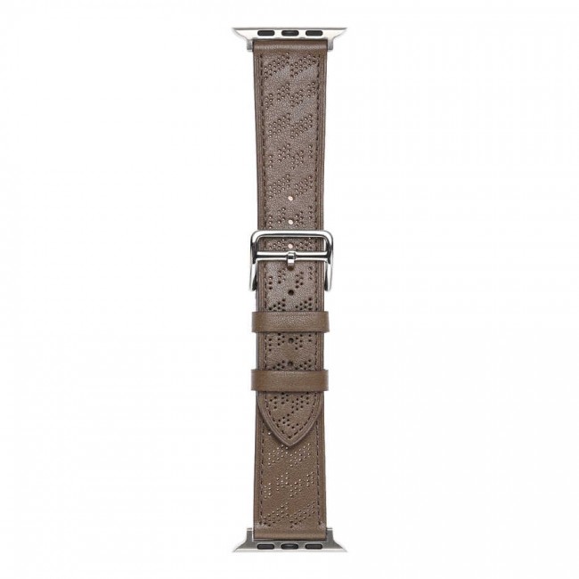 Apple Watch 44mm KRD-76 PU Deri Kordon Strap Kayış Apple Watch 44mm KRD-76 PU Deri Kordon Strap Kayış