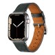 Apple Watch 44mm KRD-76 PU Deri Kordon Strap Kayış Apple Watch 44mm KRD-76 PU Deri Kordon Strap Kayış