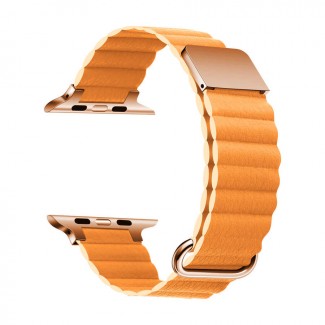 Apple Watch 44mm KRD-78 PU Deri Kordon Strap Kayış Apple Watch 44mm KRD-78 PU Deri Kordon Strap Kayış