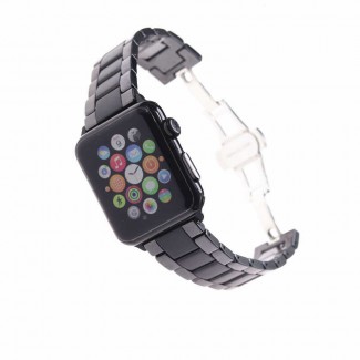 Apple Watch 44mm Mat Seramik Metal Kordon Apple Watch 44mm Mat Seramik Metal Kordon