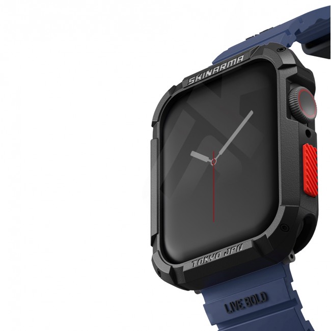 Apple Watch 44mm SkinArma Kurono Buzlu Tasarım Sert PC Kasa Koruyucu Apple Watch 44mm SkinArma Kurono Buzlu Tasarım Sert PC Kasa Koruyucu