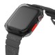 Apple Watch 44mm SkinArma Kurono Sert PC Kasa Koruyucu + Shokku Silikon Kordon Apple Watch 44mm SkinArma Kurono Sert PC Kasa Koruyucu + Shokku Silikon Kordon