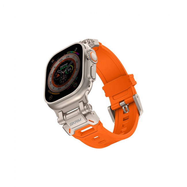 Apple Watch 44mm SkinArma Titon Serisi Hava Alabilen Delikli Silikon Kordon Apple Watch 44mm SkinArma Titon Serisi Hava Alabilen Delikli Silikon Kordon