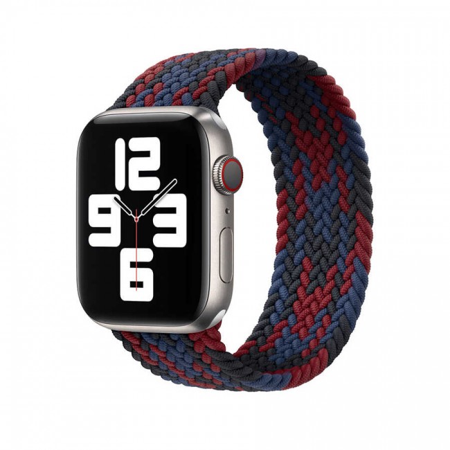 Apple Watch 44mm Wiwu Braided Solo Loop Contrast Color Medium Kordon Apple Watch 44mm Wiwu Braided Solo Loop Contrast Color Medium Kordon