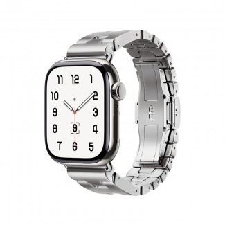 Apple Watch 44mm Zore KRD-125 Metal Kordon Strap Kayış Apple Watch 44mm Zore KRD-125 Metal Kordon Strap Kayış