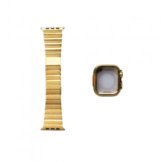 Apple Watch 44mm Zore KRD-126 Sert Kasa Koruyuculu Metal Kordon Apple Watch 44mm Zore KRD-126 Sert Kasa Koruyuculu Metal Kordon