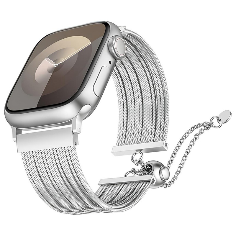 Bal-z Apple Watch 44mm Zore KRD-137 Metal Hasır Kordon