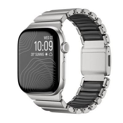 Bal-z Apple Watch 44mm  KRD-149 Titanyum Silikon Kordon